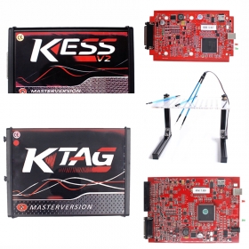 Ship From Europe Red KESS 5.017 EUR Version +KTAG 7.020 +Led Bdm Frame Support Online No Tokens Limited